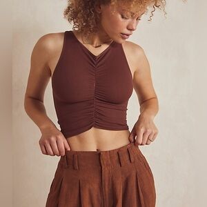 Ruched front top by Aura size Small